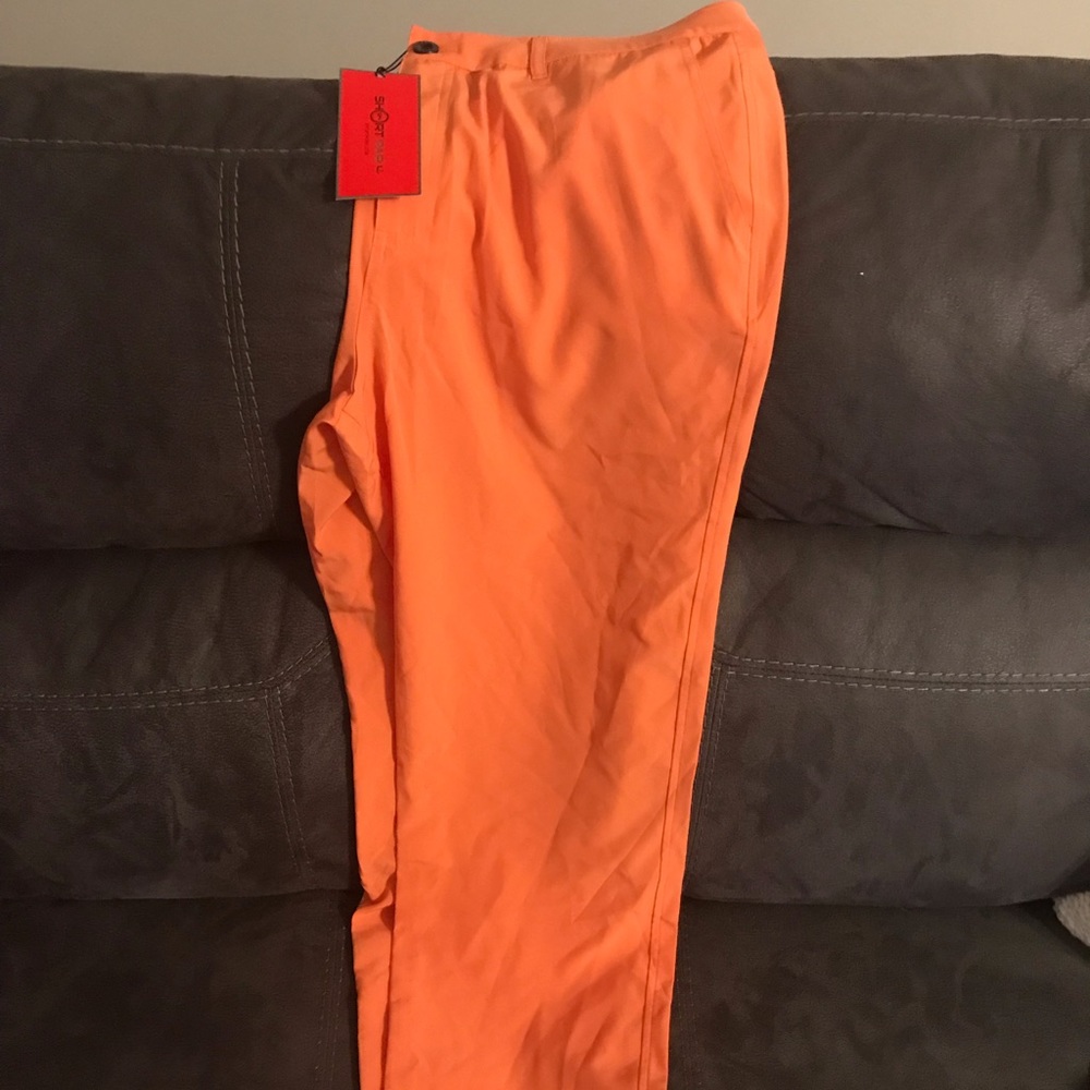 Short Par 4 orange golf pants